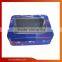 rectangular shaped tin box with pvc window