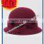 New Hot Product for 2014 Fashion Women Promotional Party Felt Hat Wide Brim Bowknot