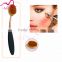 Wholesale price 10 pieces Rose gold cosmetic brush set Private label Oval Brush makeup tool