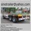 20ft container flat top trailer with deck over wheels