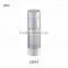 Silver white or black airless bottle