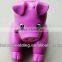 OEM plastic money box white piggy bank plastic HDPE coin bank Huizhou factory