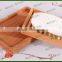 Eco friendly pine wood customized cheap unfished wooden soap case for bathroom