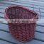 Wholesale high quality handmade woven wicker removable wicker bicycle basket