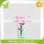 Plastic Cup Double Wall Material Ice Cream Cup With Straw