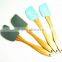 12083 Silicone Spatular scraper Silicone Cream Spatular with wooden Handle