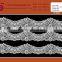Classical embroidered eyelet dentelle lace trimming fabric for garments