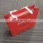 2017 high quality custom red paper shopping bags packaging bags
