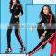 wholesale black and white high quality fit slim girl's sportswear 2016