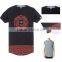 printing china custom long line mens t shirt with high quality