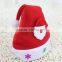HD1043 Red color cute plush baby kids Christmas hats