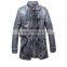 MSW0025 2016 new design men's leather jacket long zipper washed PU leather casual jacket