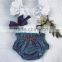 Wholesale Newborn Baby Girl Clothes Baby Grow FLutter Sleeve Romper Matching Bloomer
