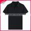 Hot cotton polyester plain mens t shirts wholesale black polo shirt