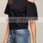 Runwaylover EY2210B New Style 2017 Ladies Fashion Off=Shoulder T-Shirts