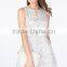 2016 ladies polka dot v neckline cut out romper in white