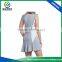New Design Subliamtion stripe special sleeve Ladies Golf Long Dress In light grey