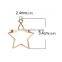 Fashion Pentagram Star Gold Plated Zinc Based Alloy Open Back Bezel Pendants For Resin