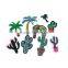 Fabric Iron On Patches At Random Coconut Tree Cactus Custom Shoe Patch