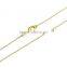 2017 Trending Products Brass Real Gold Plated Chain Necklace