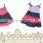Star Printed Western Girls 4th of July Dress For Wholesale