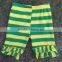 2015 popular green stripe breathable knitted cotton girls ruffle shorts MH5051302