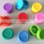 customize round shaped silicone container for electronic cigarette wax oil