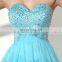 Wholesale Fashion Sweetheart Cocktail Dress Mini Sequins Lace-up Tulle Homecoming Dresses SD034