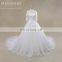 Wedding gown sample pictures new lace boat neck long sleeve wedding dress 2017