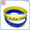 2015 xieyuan one color filled silicone round wristbands