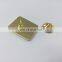 shiny gold plated iron material casting badge custom badge with specific design