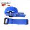 Hook and Loop Klettband Reusable Fastening Wrap Strap/ hook loop Strap with Plastic Buckle End
