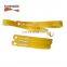 SGS certified Yellow cinch strap with hook and loop