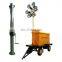 2*150W mobile lighting aluminum mast tower