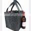 Amazon hot sale hanging felt wine leather bag with handle