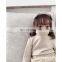 6115 Cross-border direct supply kids wear girls long sleeve high collar t shirt