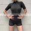 Amazon Best Sellers Women Fashion Fitness Yoga Jumpsuit Ladies  Ribbing Sports Wear Short Jumpsuit
