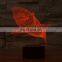 New Shark 3D LED Fishing Tools Within Fish Table Lamp Home Decor Party 7 Colors Changing Night Light Bedside Sleep Decor Light