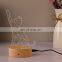 3D Lamp USB Night Lamp On Off Switch LED Atmosphereric Glow Wooden Base