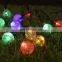 Christmas Holiday Outdoor Lighting Solar Crystal Bubble Ball String Lights Garden Decorative LED Fairy Light