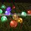 5m/7m/12m/22m led solar  globe Bubble ball silver string light Wedding Garden Decoration Christmas lights Outdoor