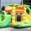 Jungle Theme Children's Inflatable Castle Combos With Double Slide
