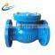 6 inch DN80 PN16 Water Din Cast Iron Flanged Swing rubber non slam Check Valve