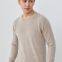 New Cashmere Sweater Men's Round Neck Pullover Sweater Base Thickening Casual Style and Solid Color