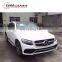 GLC63 body kit for MB GLC 200 260 300 to GLC63 front bumper rear bumper muffler tips