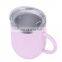 BPA free 14oz vacuum mug stainless steel mug egg shaped with lid