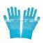 Hot selling food grade color 13 HPPE fiber strong grip cut resistant gloves with silicone dots