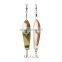 9.5cm 30g Fishing Lure Trap Lamp Multi Color LED Underwater 100 Hours Metal Trolling Spoon Fishing Light With Treble Hook