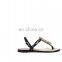 Black ankle strap flat sandals women shoes