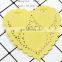 Top Selling Colorful Valentine Heart Shape Paper Lace Doily